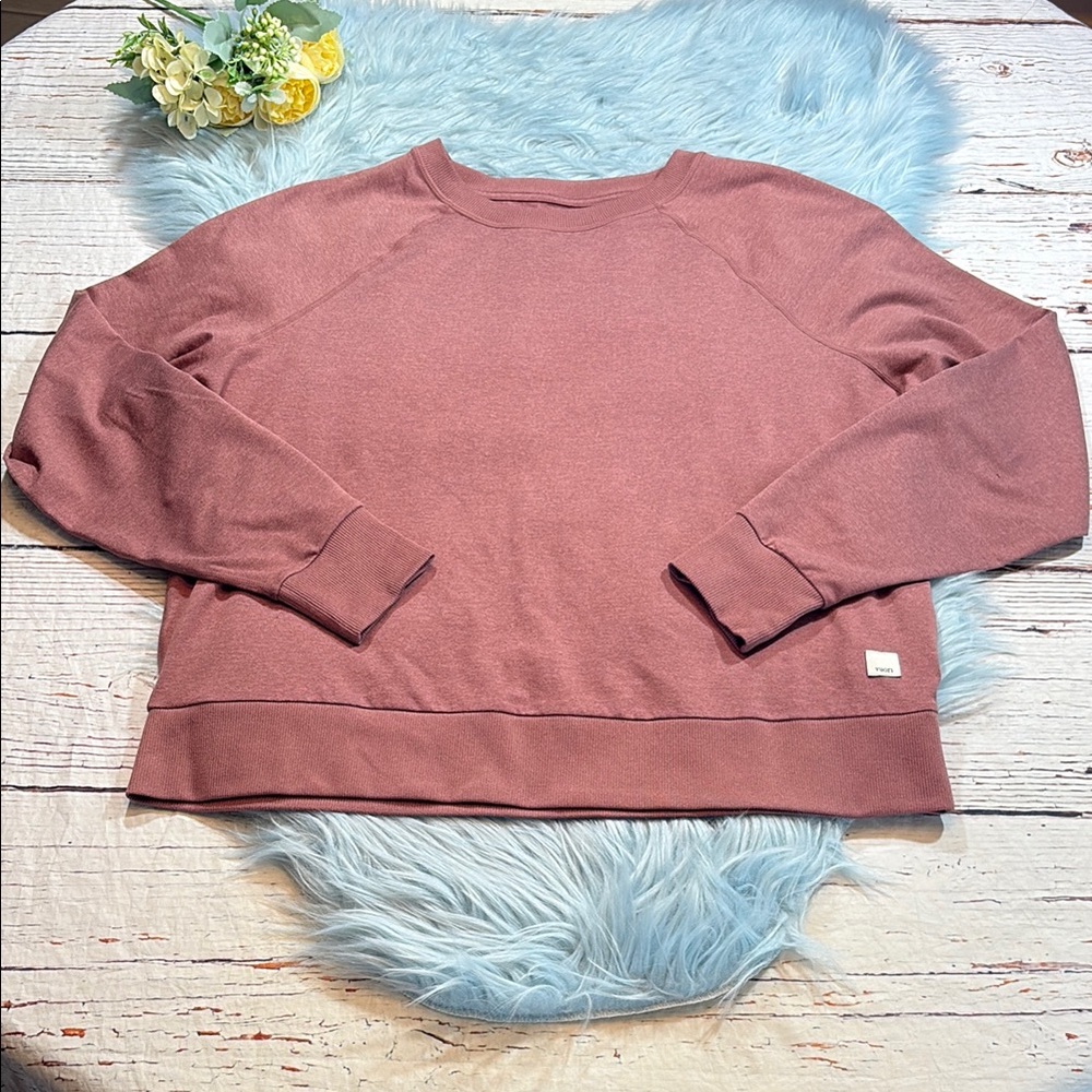 Vuori Long Sleeve Crew Halo Pullover Sweater sz S